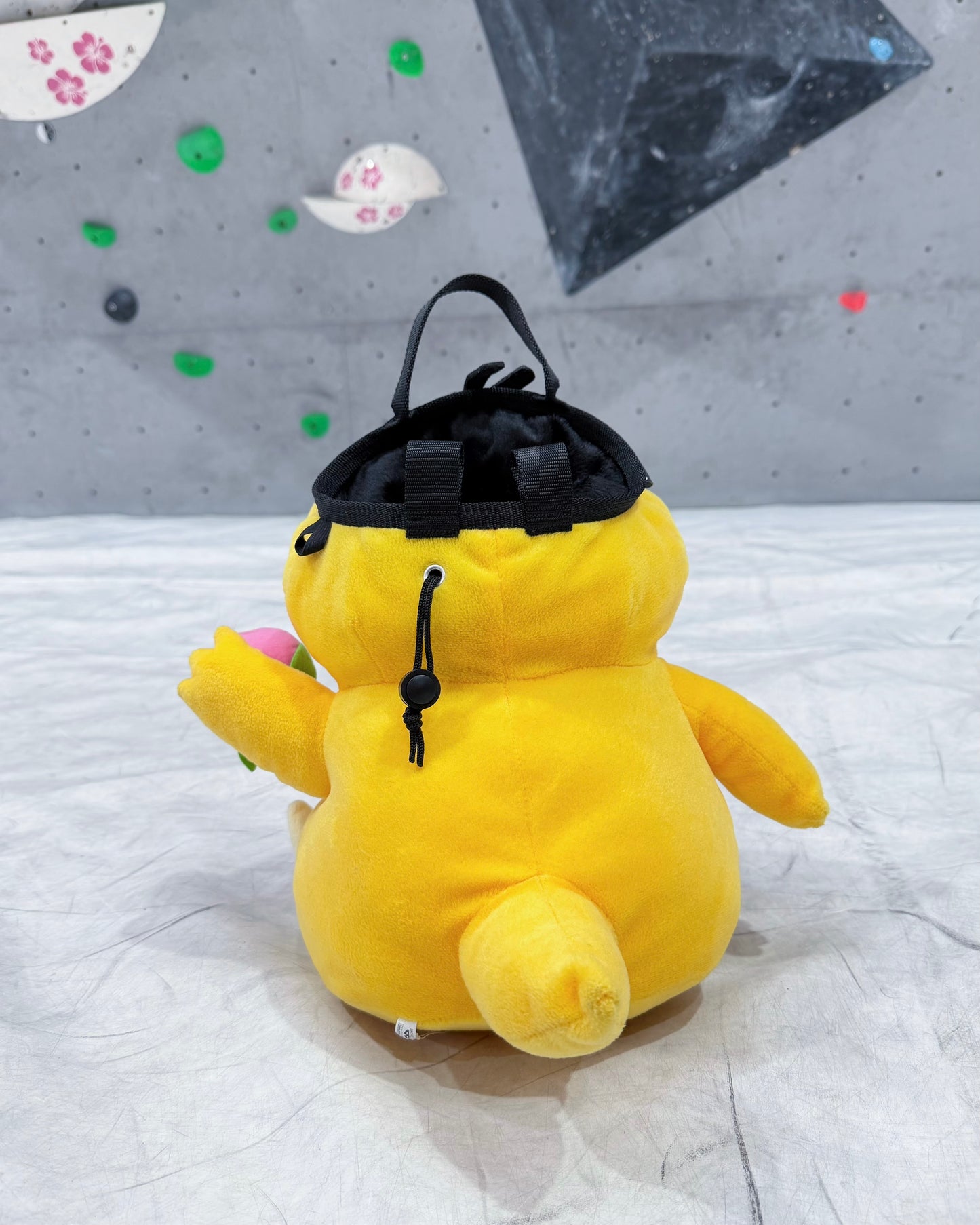 Psyduck with Strawberry Bouldering Bag