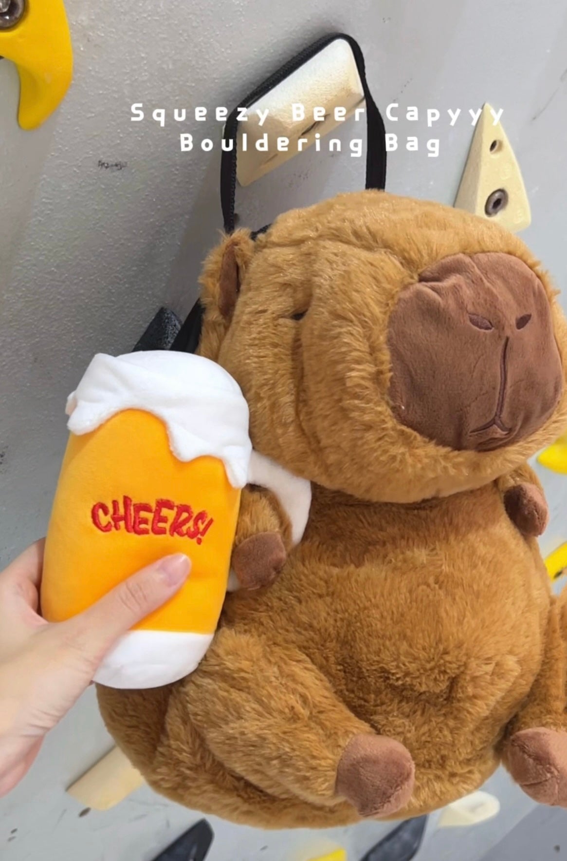 Capybara : Squeezy Beer Capy Bouldering Chalk Bag