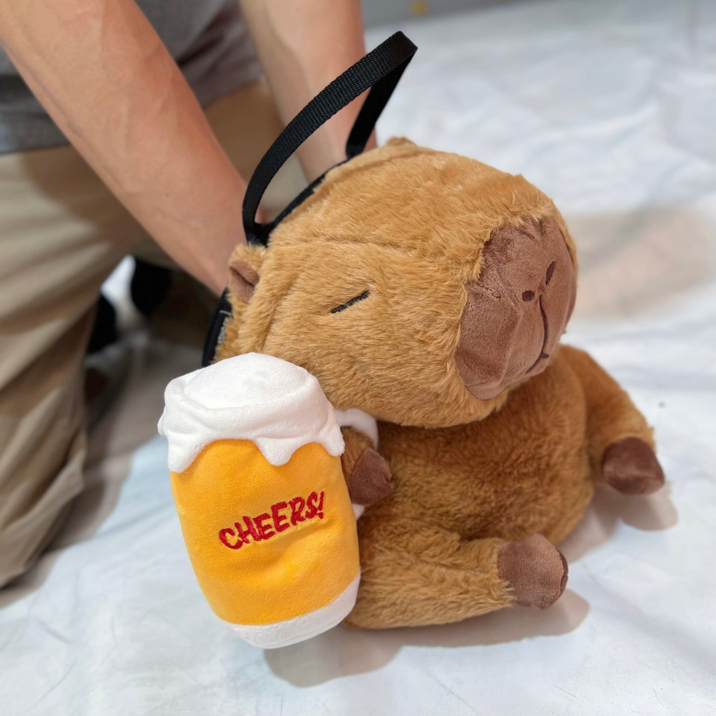 Capybara : Squeezy Beer Capy Bouldering Chalk Bag