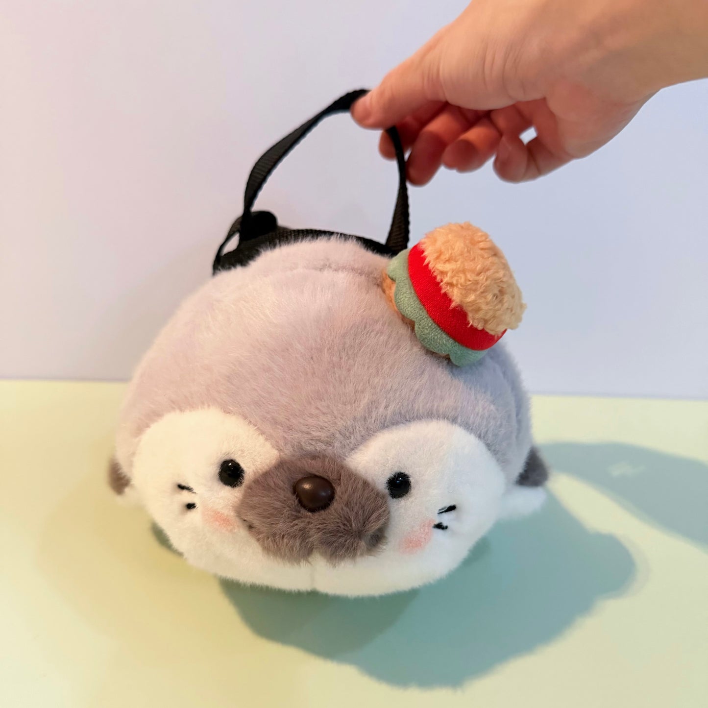 Seal chalk bag / Mini bouldering bag (Grey)