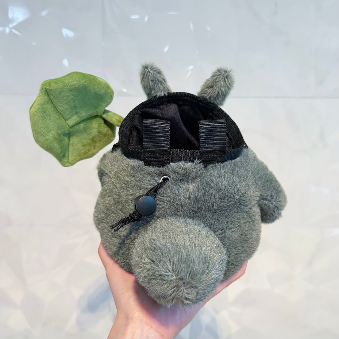 Chinchilla with leaf chalk bag