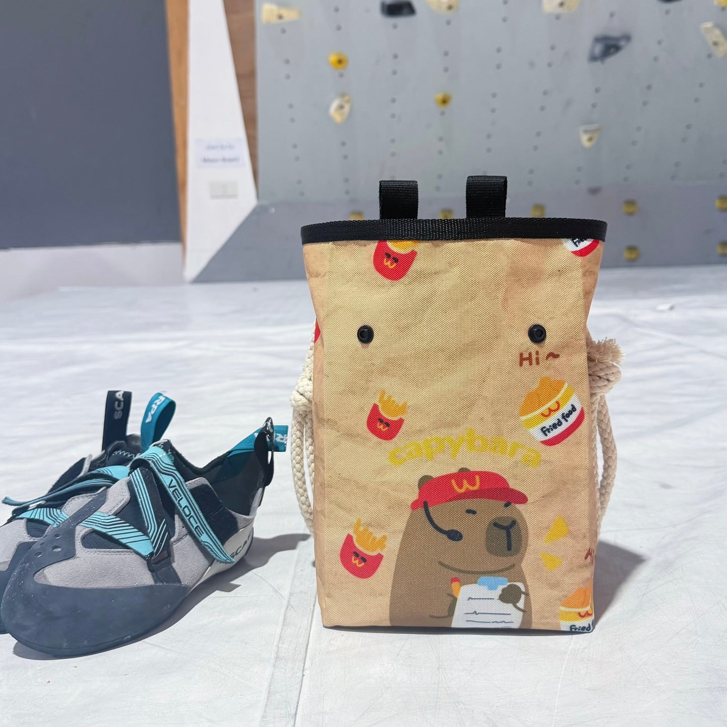 Fast Food Capybara Bouldering bag / Chalk bag