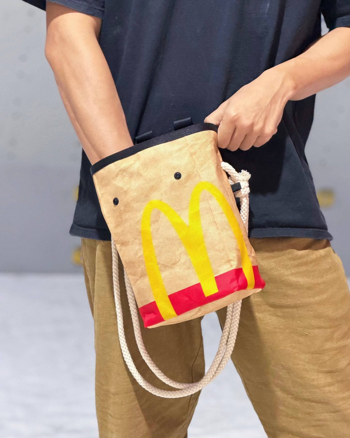 Fast Food Bouldering bag / Chalk bag (Red)