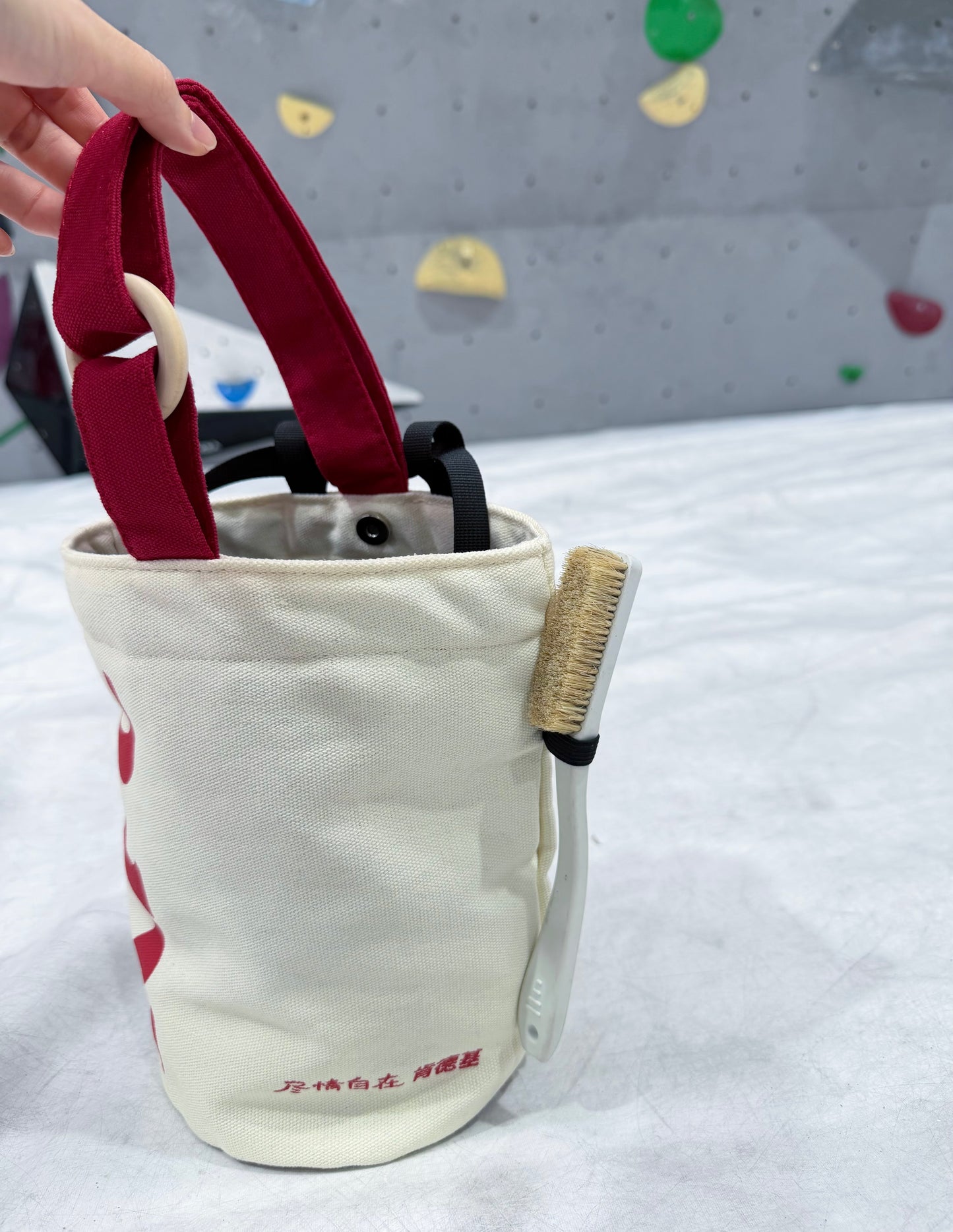 Crispy Chicken Fast Food Bouldering bag / Chalk bag (Red)