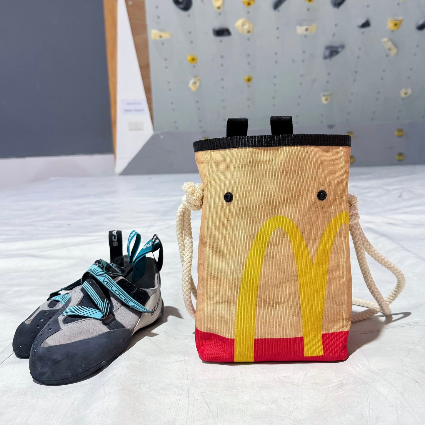 Fast Food Bouldering bag / Chalk bag (Red)