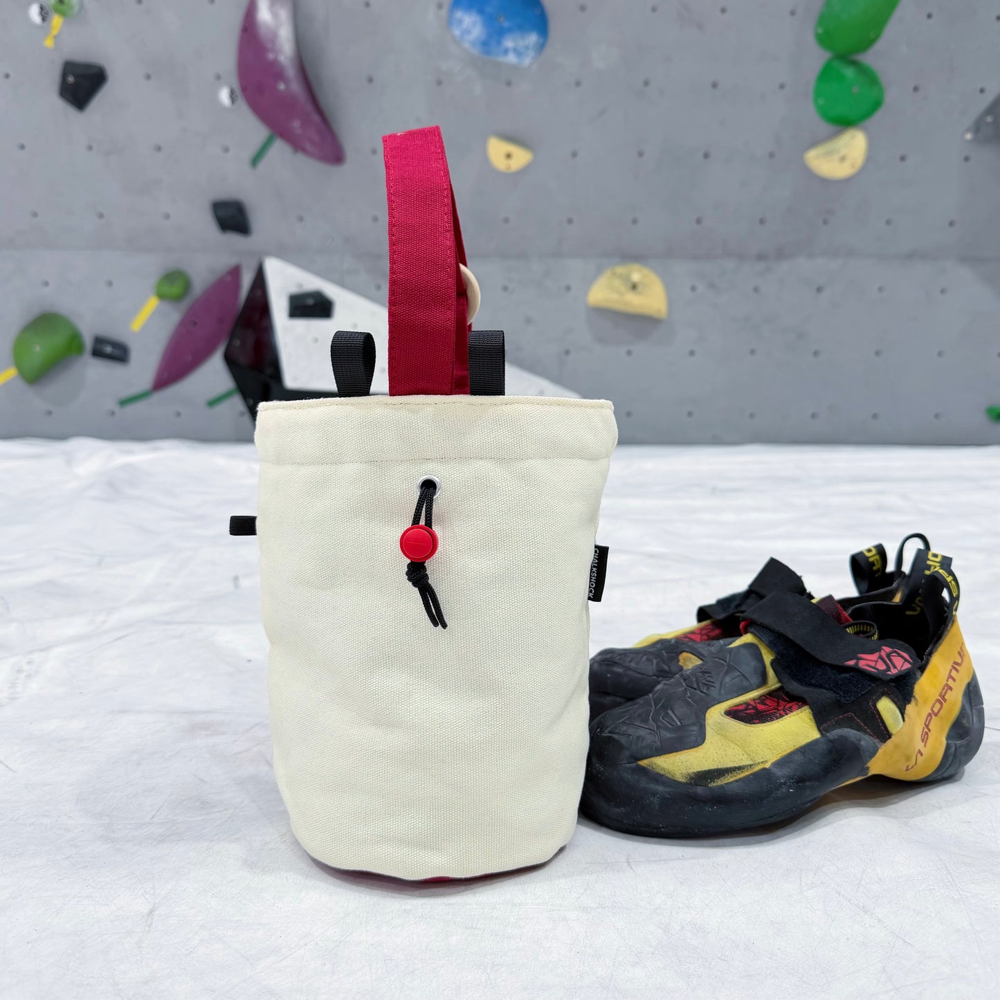 Crispy Chicken Fast Food Bouldering bag / Chalk bag (Red)