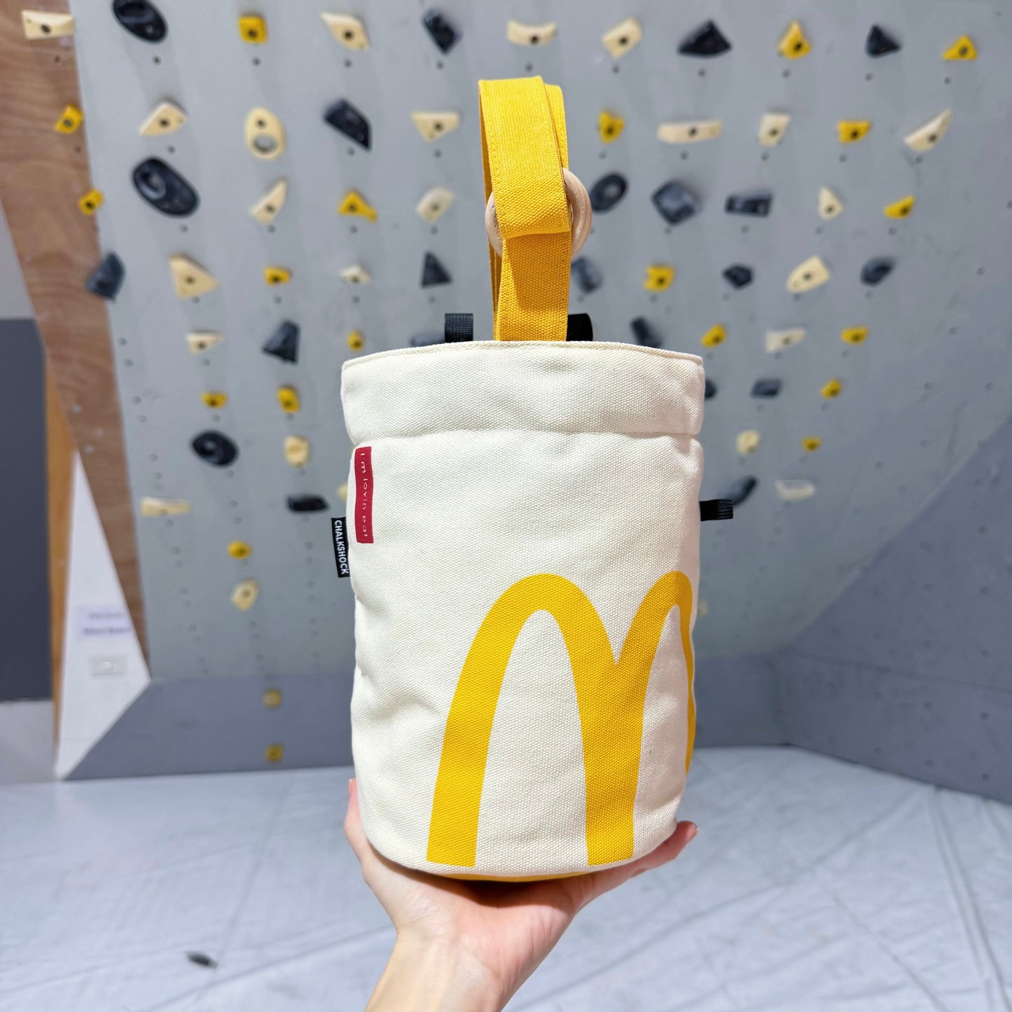 Fast Food Bouldering bag / Chalk bag (Yellow)