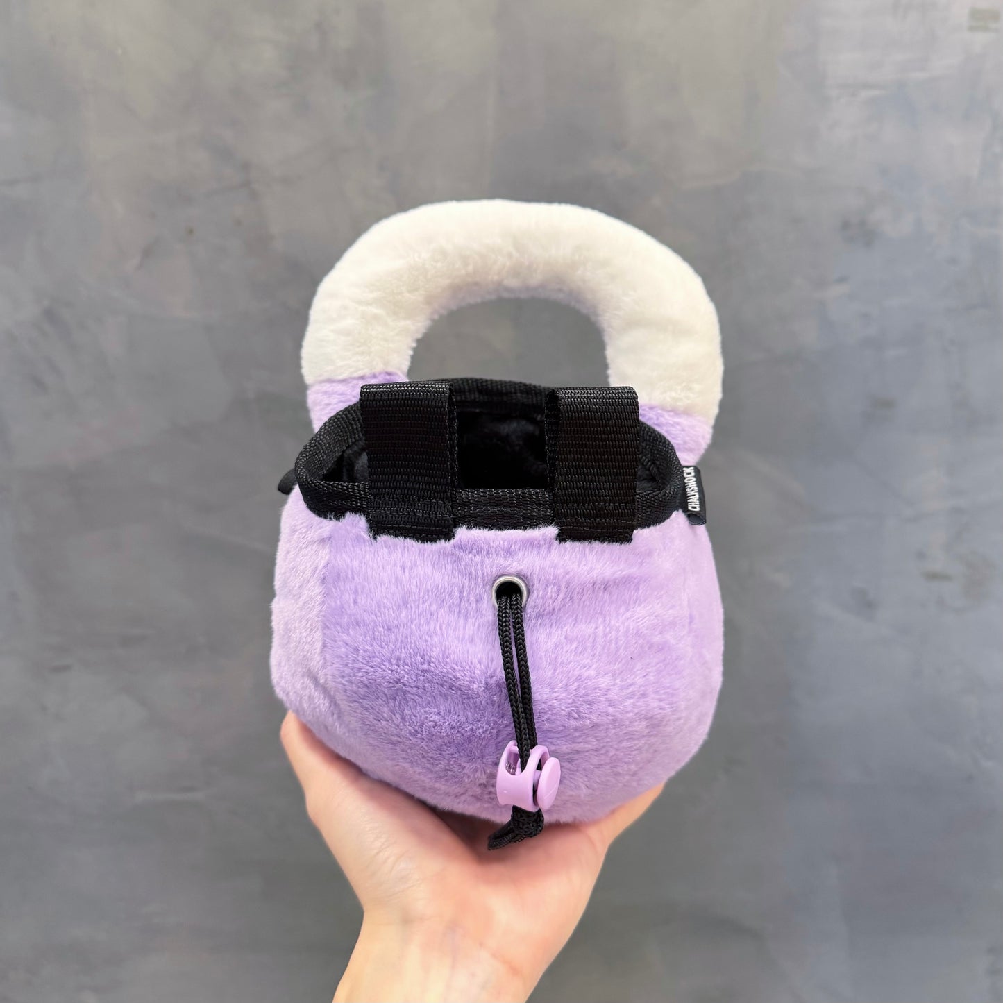 Kettlebell chalk bag (purple)