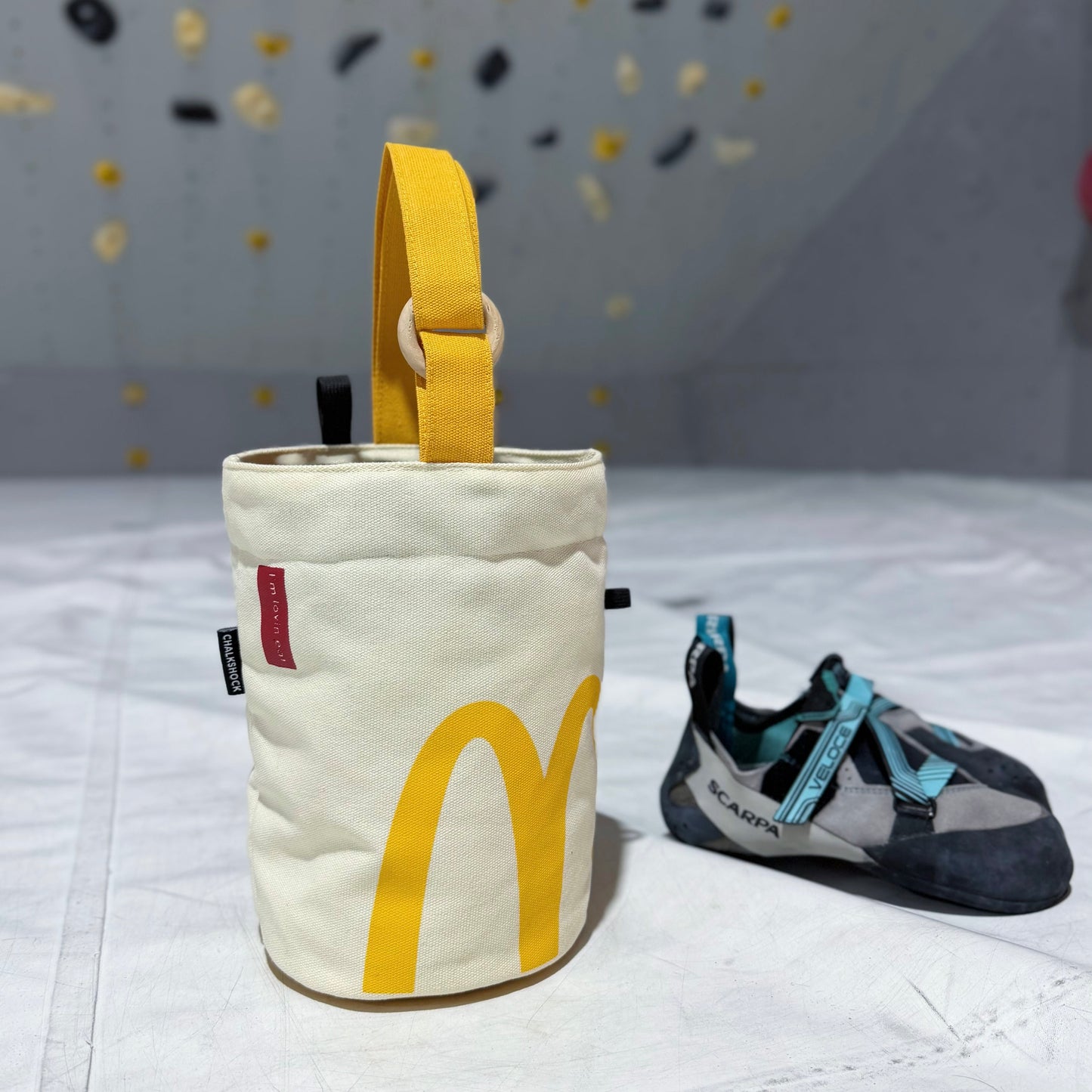 Fast Food Bouldering bag / Chalk bag (Yellow)