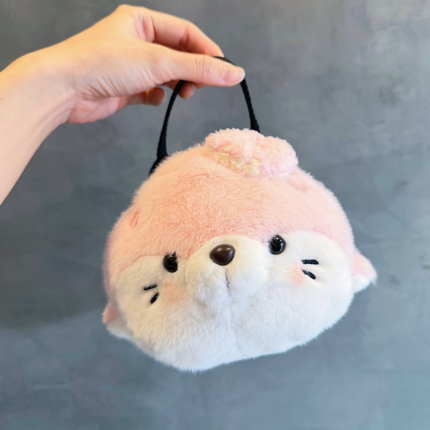 Seal chalk bag / bouldering bag (pink)