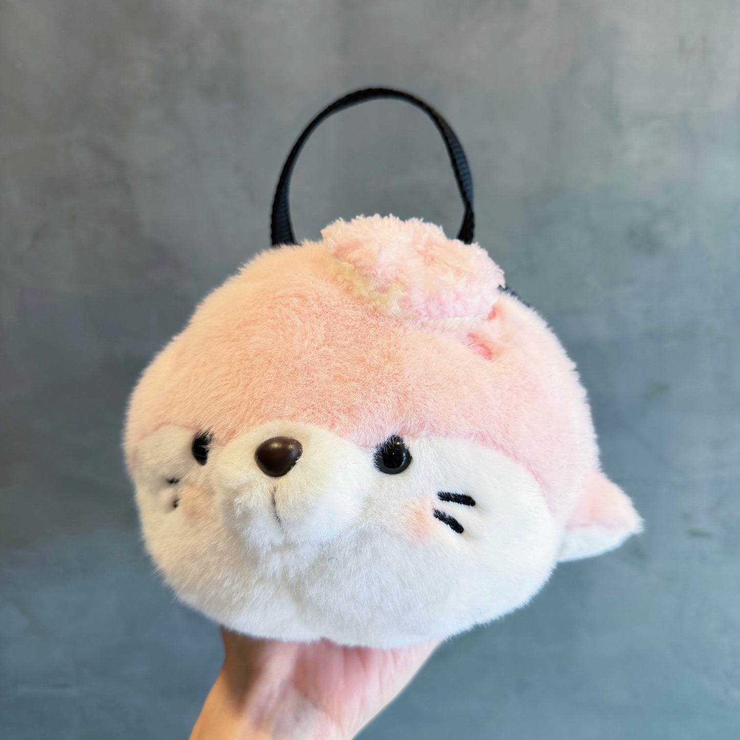 Seal chalk bag / bouldering bag (pink)