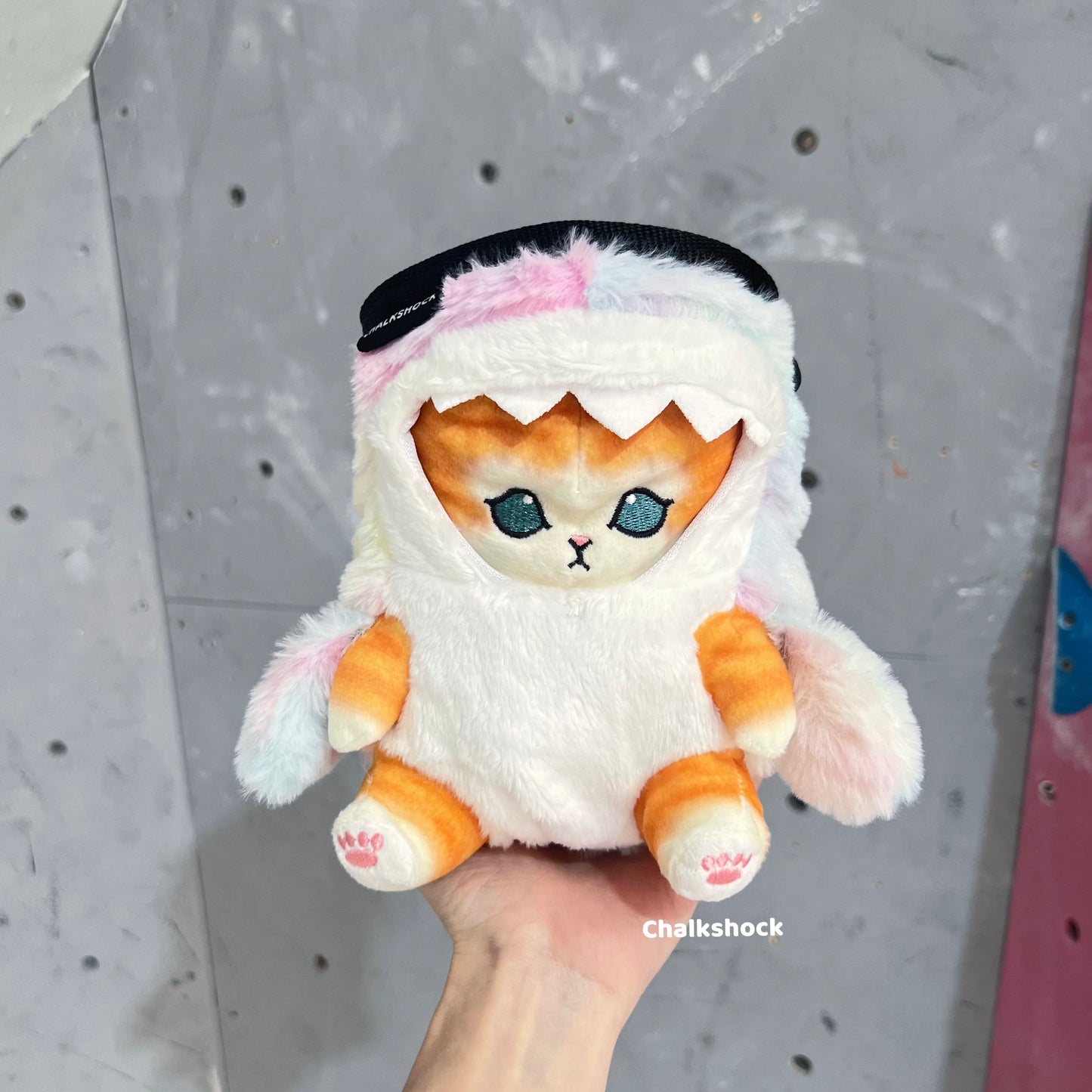 Shark Orange Cat chalk bag (pastel)