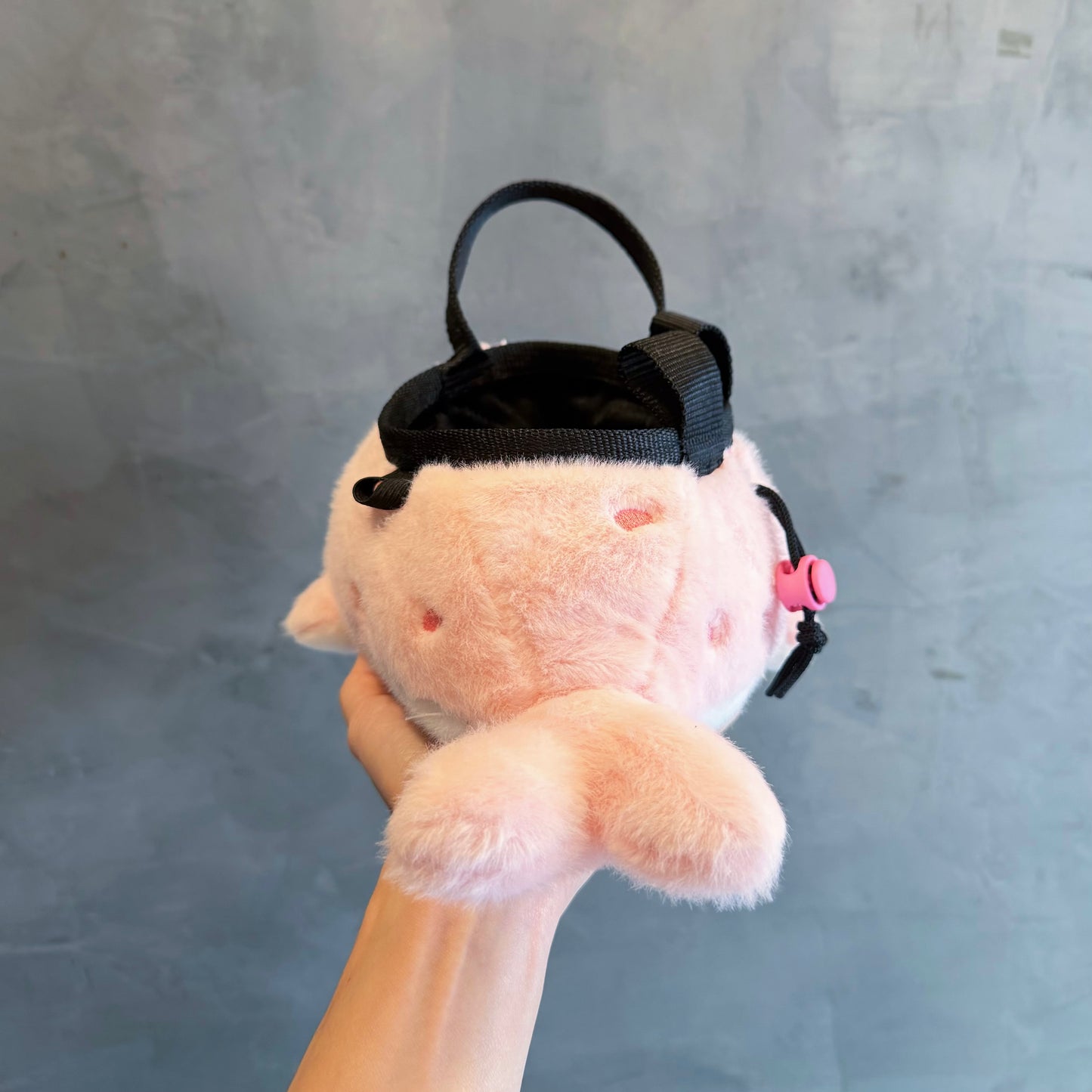 Seal chalk bag / bouldering bag (pink)