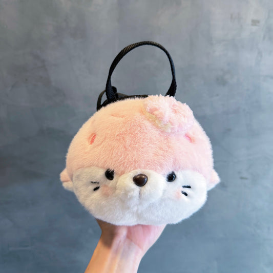 Seal chalk bag / bouldering bag (pink)