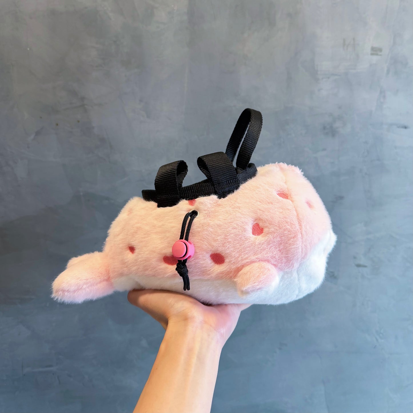 Seal chalk bag / bouldering bag (pink)