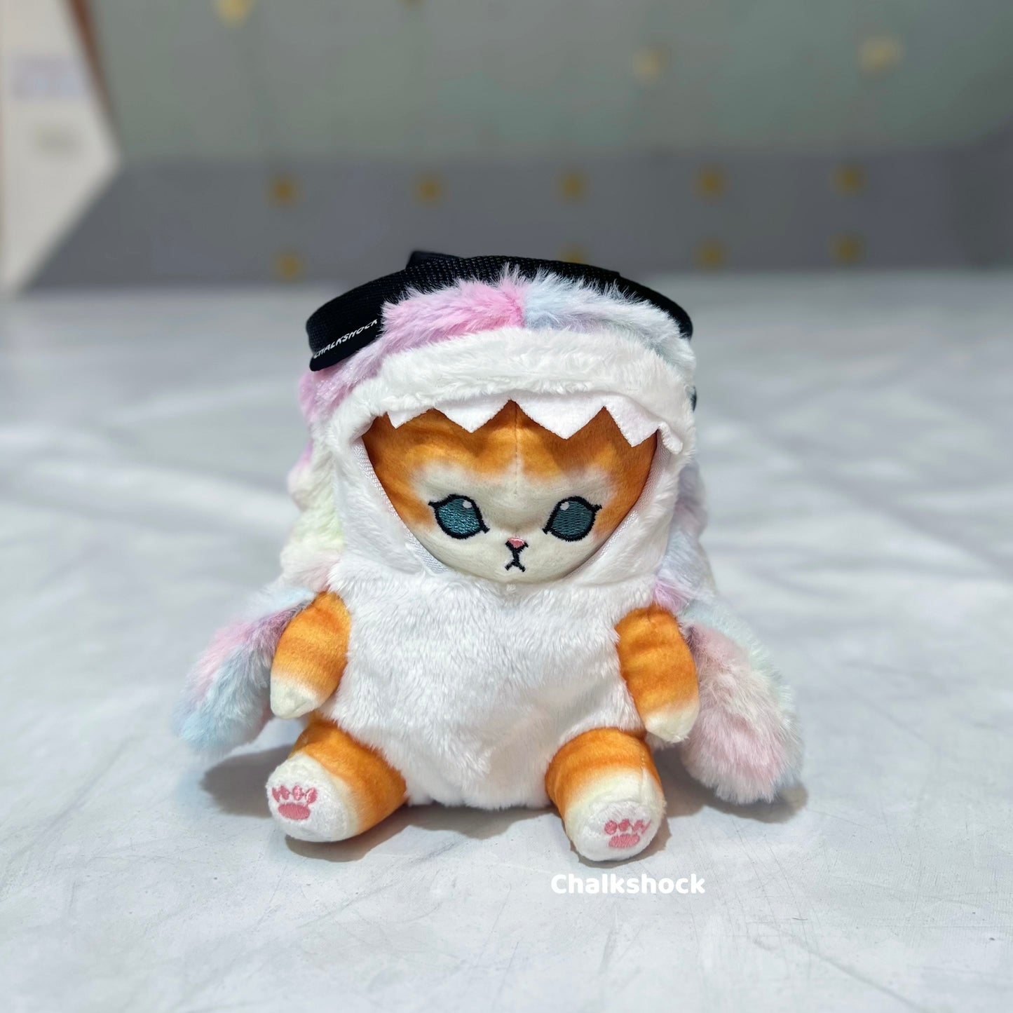 Shark Orange Cat chalk bag (pastel)