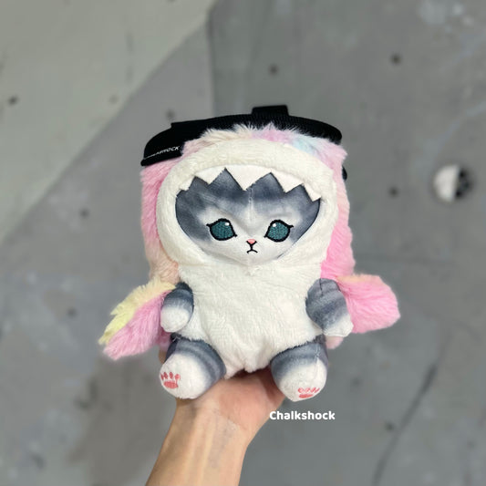 Shark Grey Cat chalk bag (pastel)