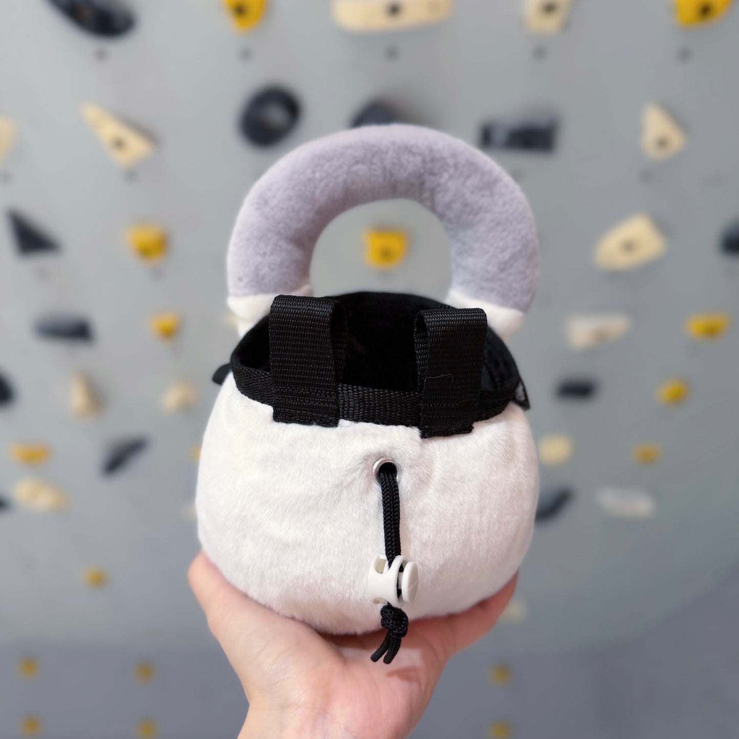 Kettlebell chalk bag (white)