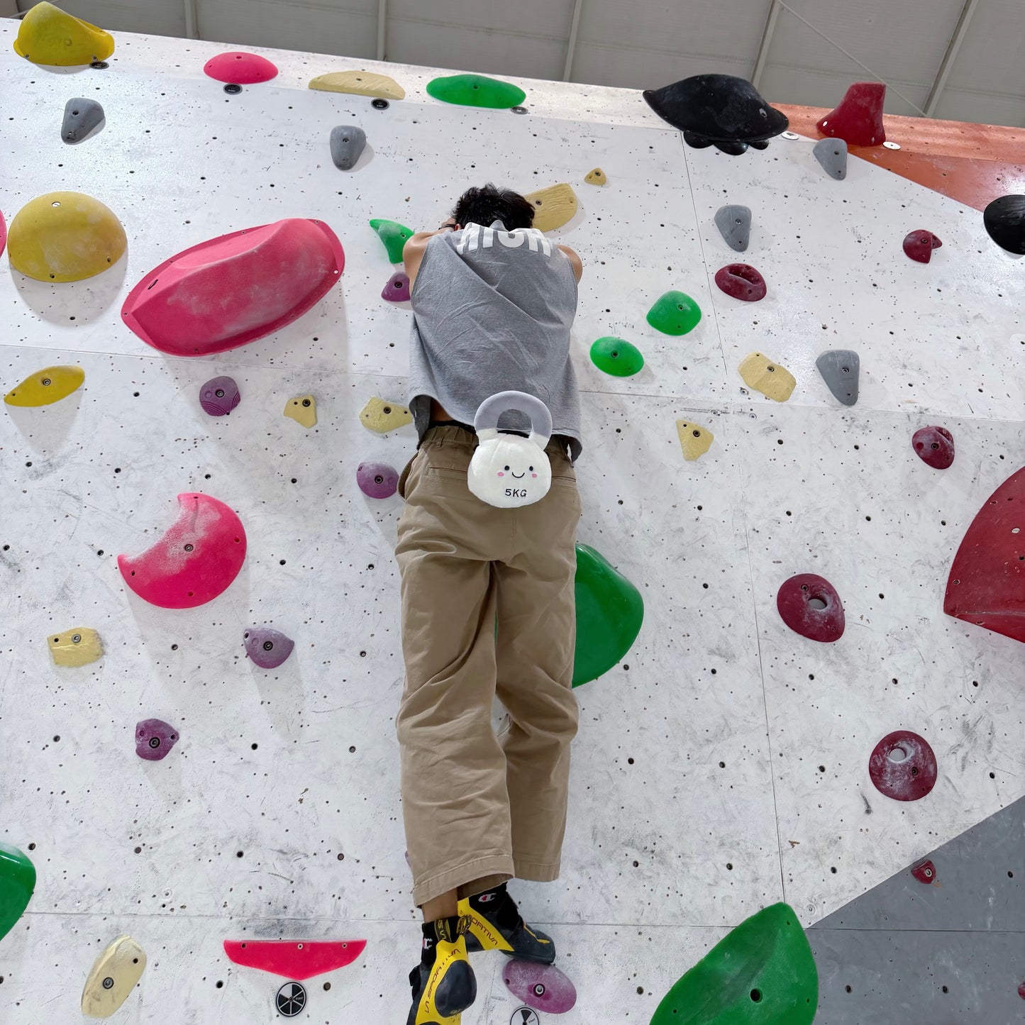 Kettlebell chalk bag (white)